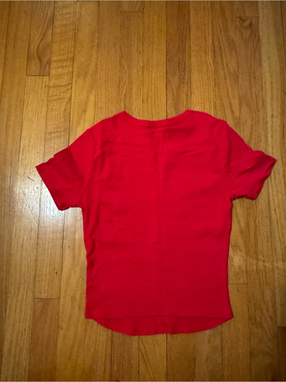 Kids Red Short Sleeve Tee - Classic Crew Neck